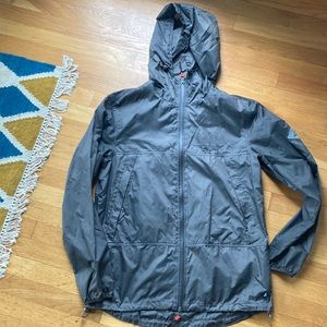 Sperry rain jacket, gray, size large.